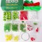 Christmas Crafts for Kids Adults,30 Sets Christmas Beaded Ornament Kit for Kids to Make-Including 12 PCS Green Monster/6 PCS Tree/12 PCS Candy Cane,Christmas Tree Decorations (Assembly Needed)